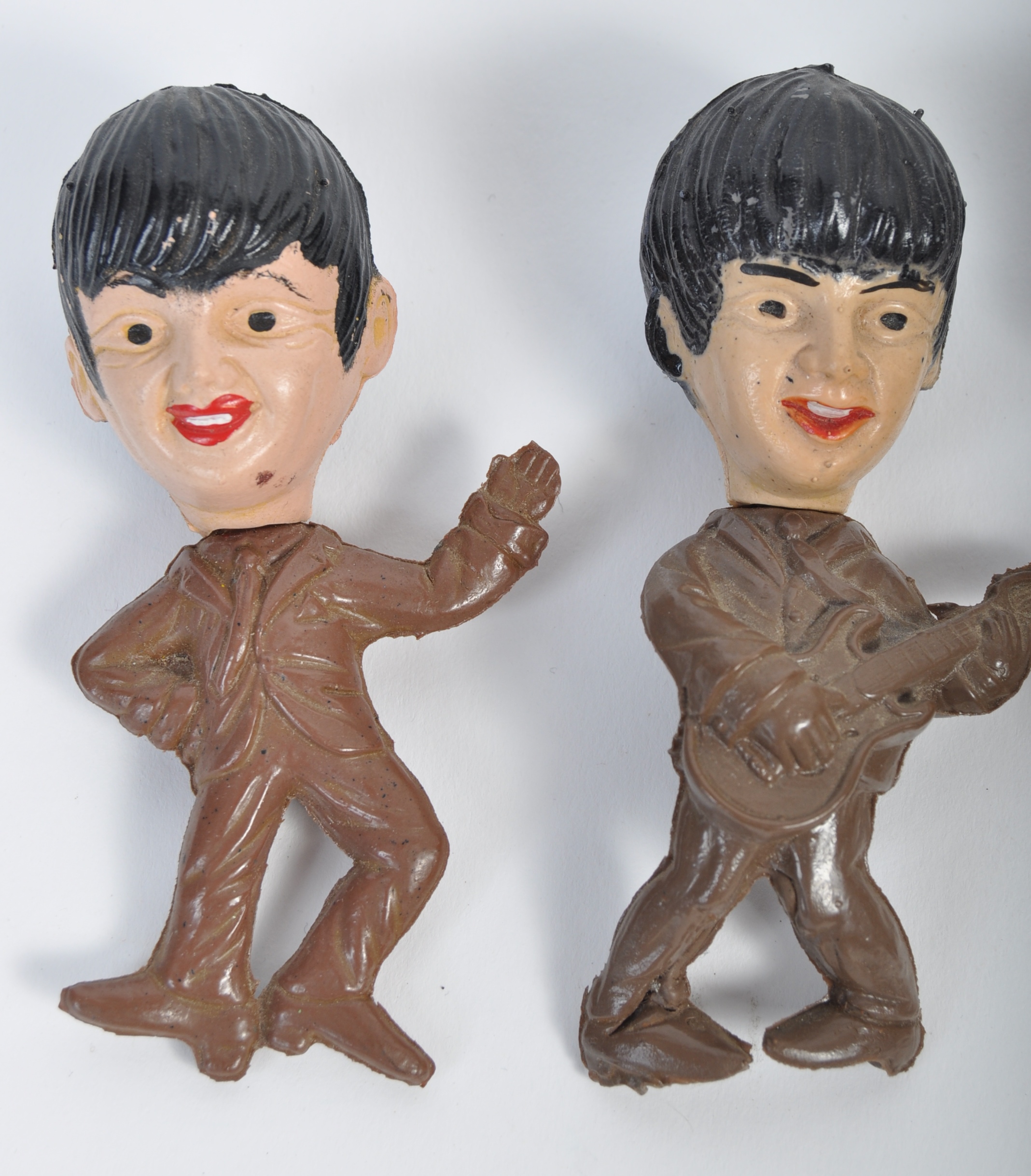 THE BEATLES - RARE SET OF VINTAGE RUBBER FIGURES - Image 2 of 4