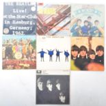 THE BEATLES - GROUP OF SEVEN VINYL RECORD ALBUMS