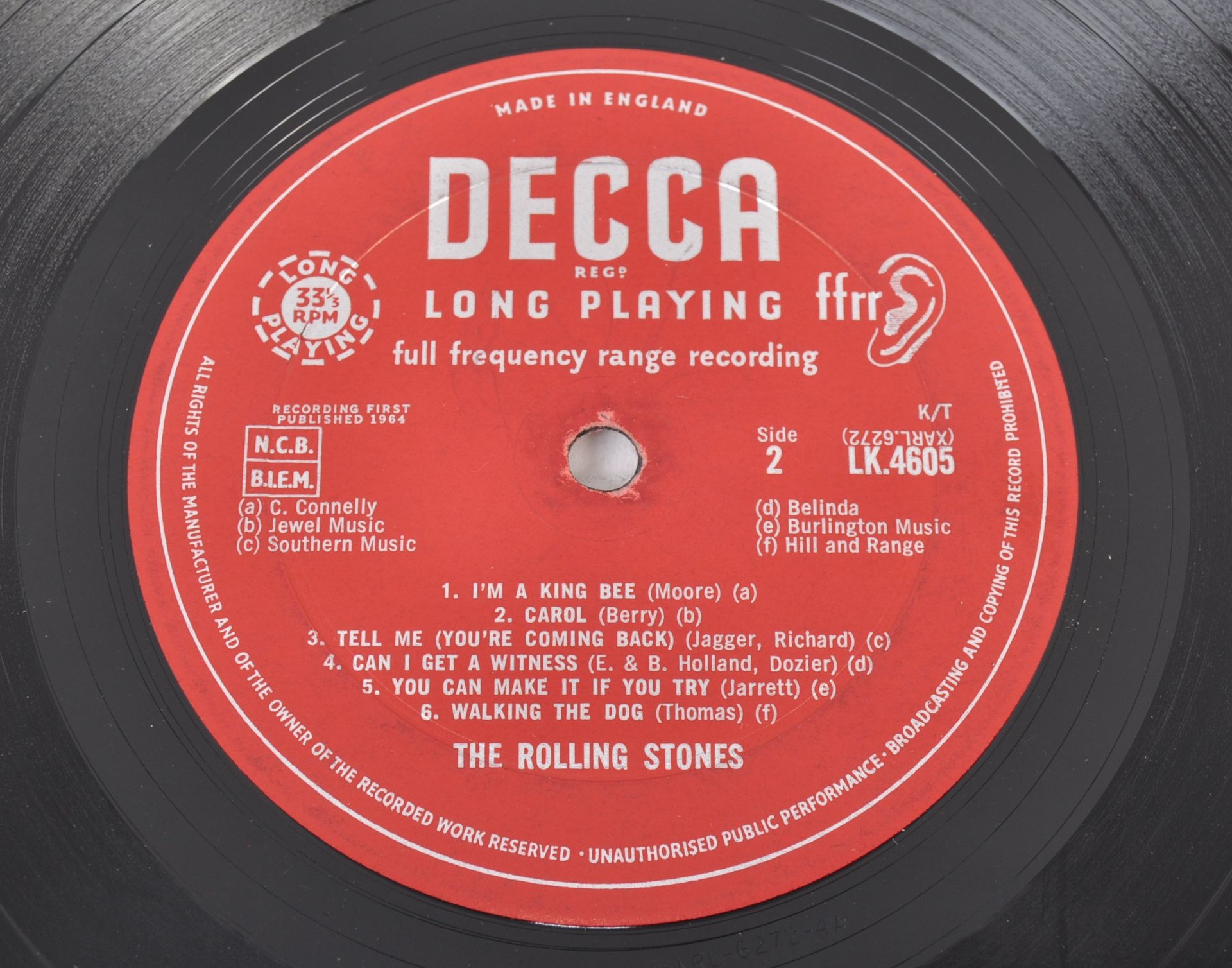 THE ROLLING STONES FIRST ALBUM - 1964 DECCA RELEASE - Image 4 of 4