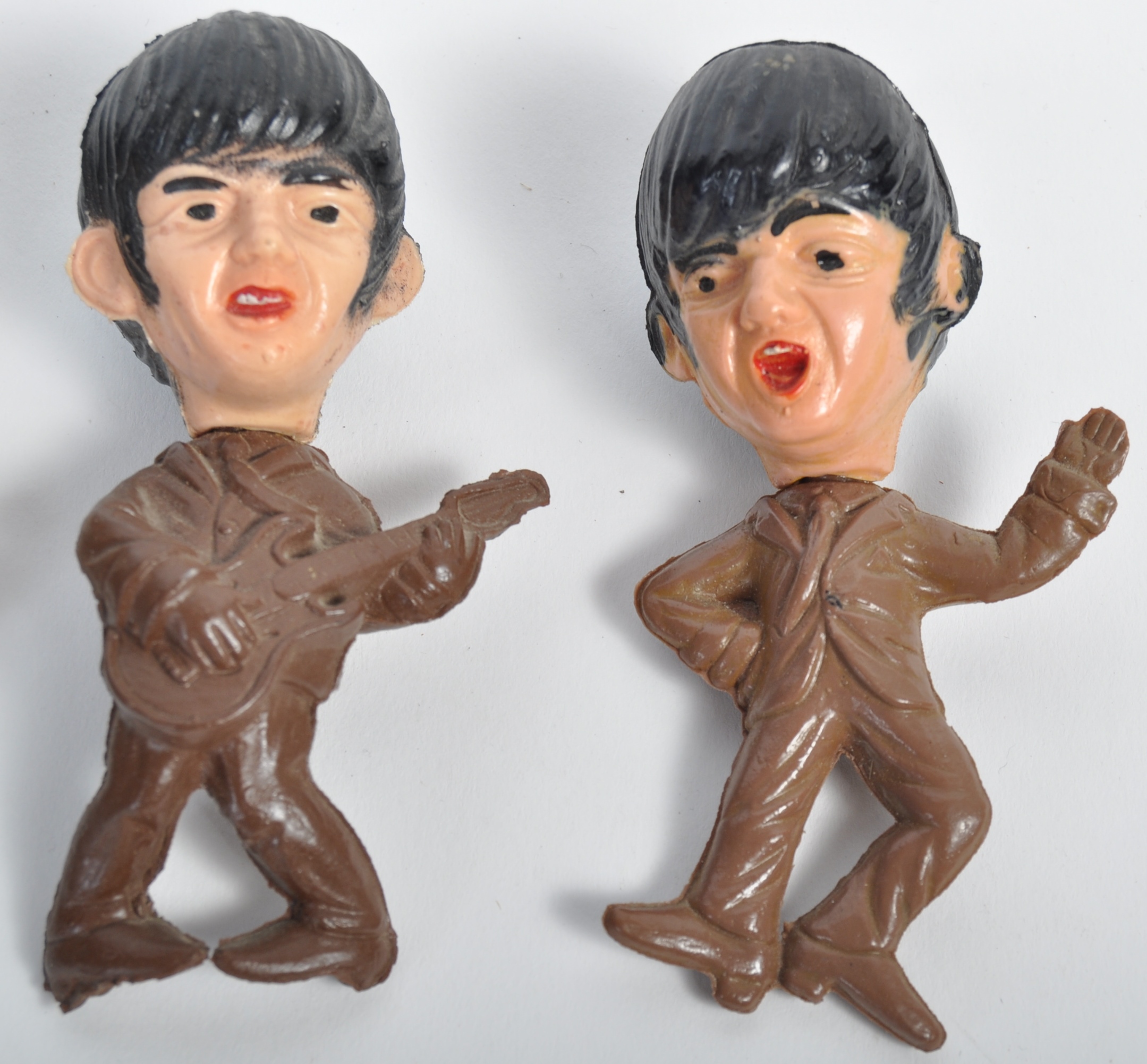 THE BEATLES - RARE SET OF VINTAGE RUBBER FIGURES - Image 3 of 4