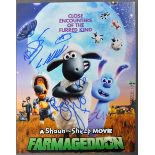 SHAUN THE SHEEP FARMAGEDDON - AARDMAN ANIMATIONS - SIGNED PHOTO