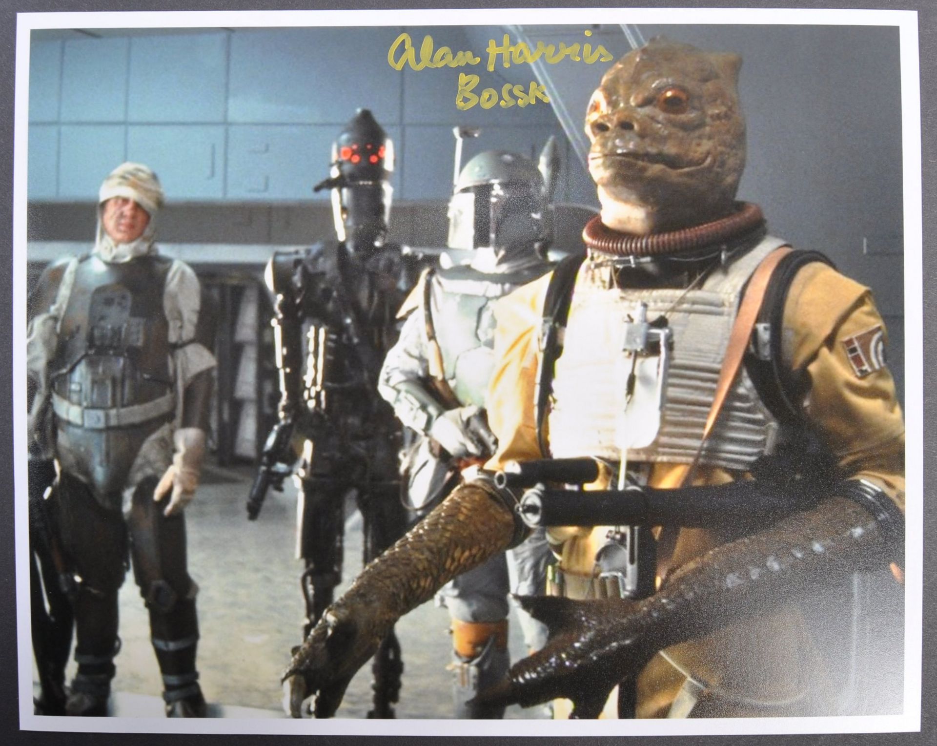 STAR WARS - ALAN HARRIS (BOSSK) - AUTOGRAPHED PHOTOGRAPH