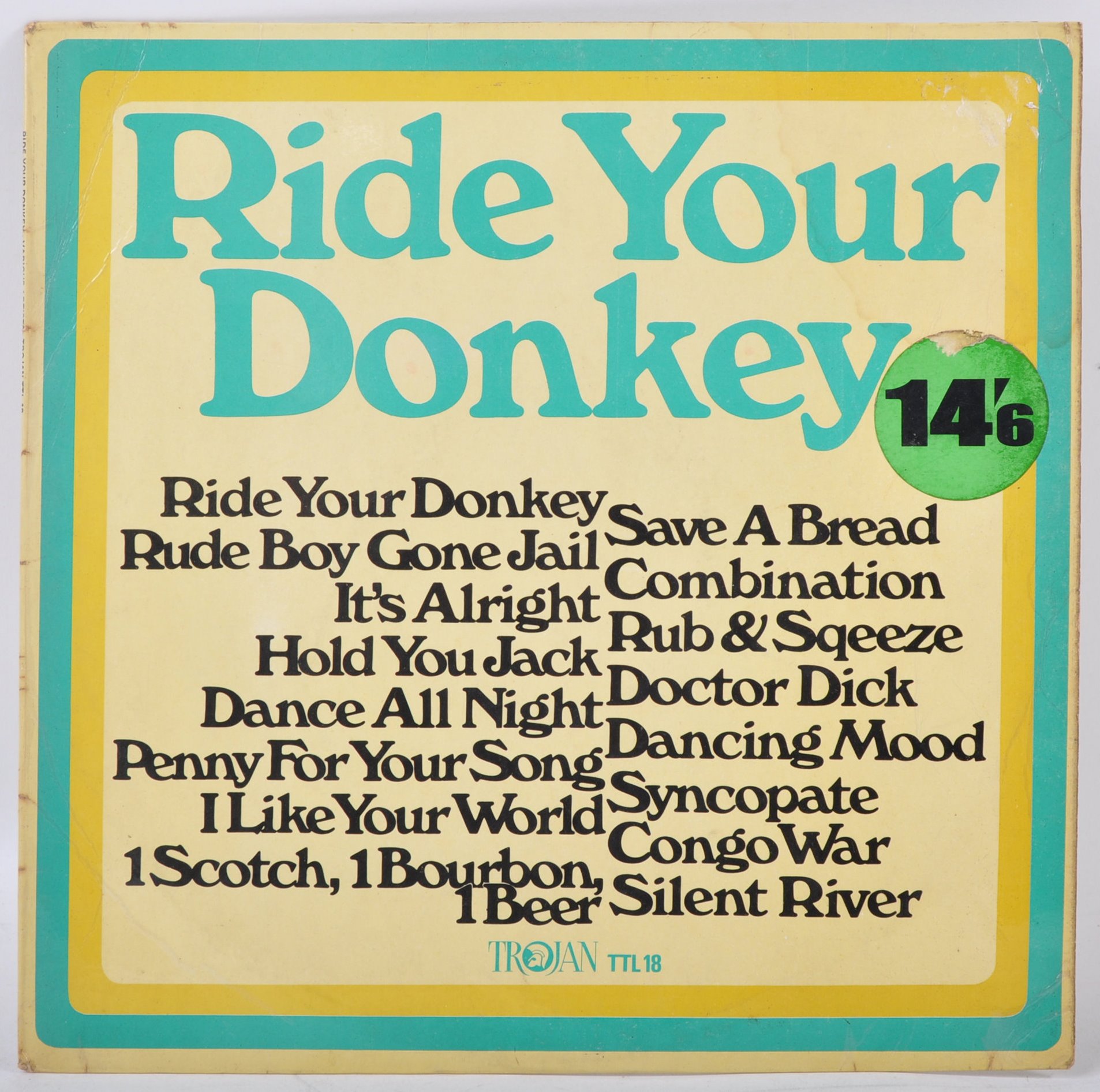 RIDE YOUR DONKEY - COMPILATION ALBUM - 1969 TROJAN LABEL