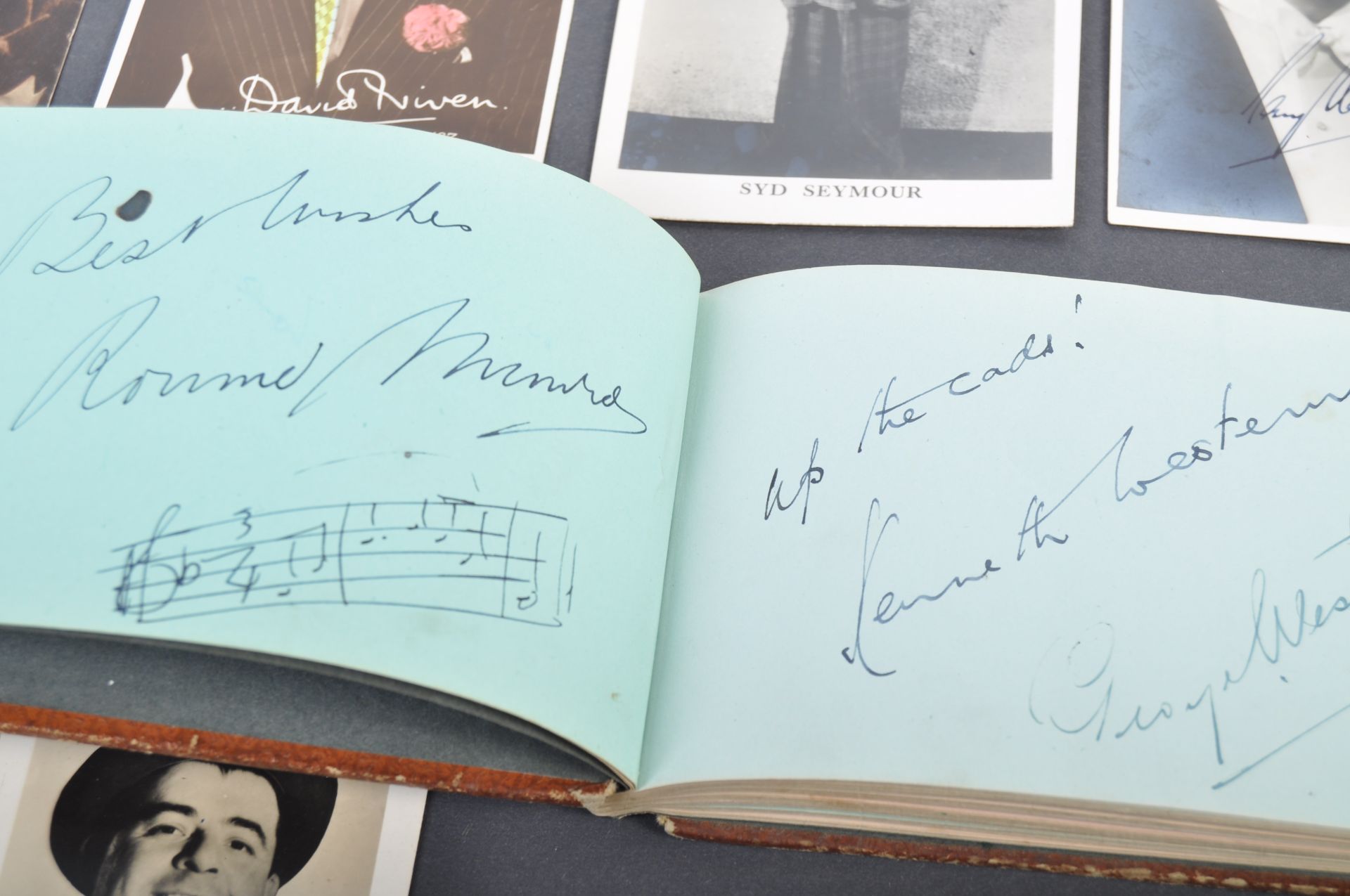 VINTAGE 1940S AUTOGRAPH ALBUM & PHOTOGRAPHS - Image 8 of 9