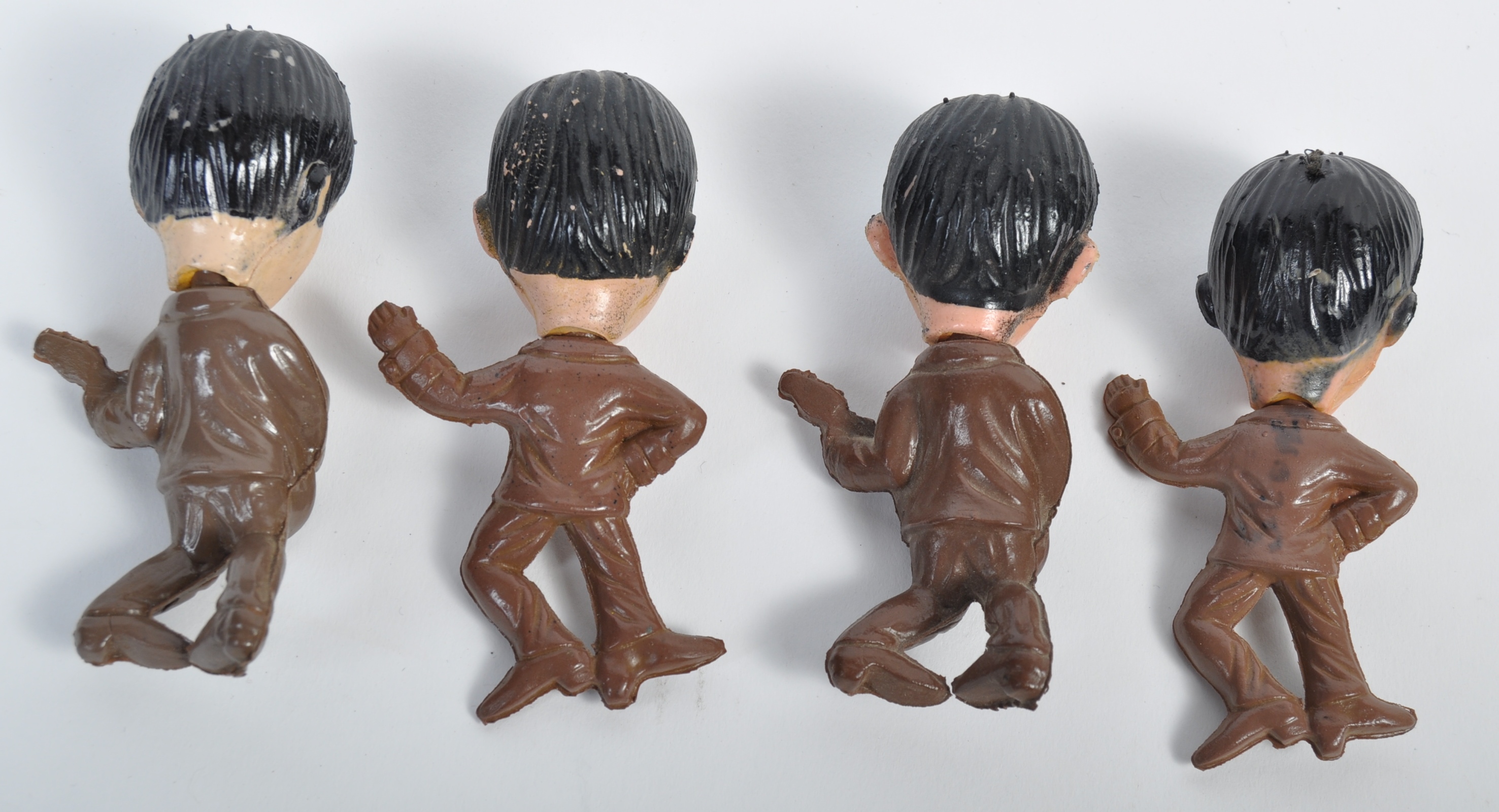THE BEATLES - RARE SET OF VINTAGE RUBBER FIGURES - Image 4 of 4