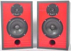 PAIR OF RUSSELL K RED 100 SHELF AUDIO LOUDSPEAKERS