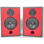 PAIR OF RUSSELL K RED 100 SHELF AUDIO LOUDSPEAKERS