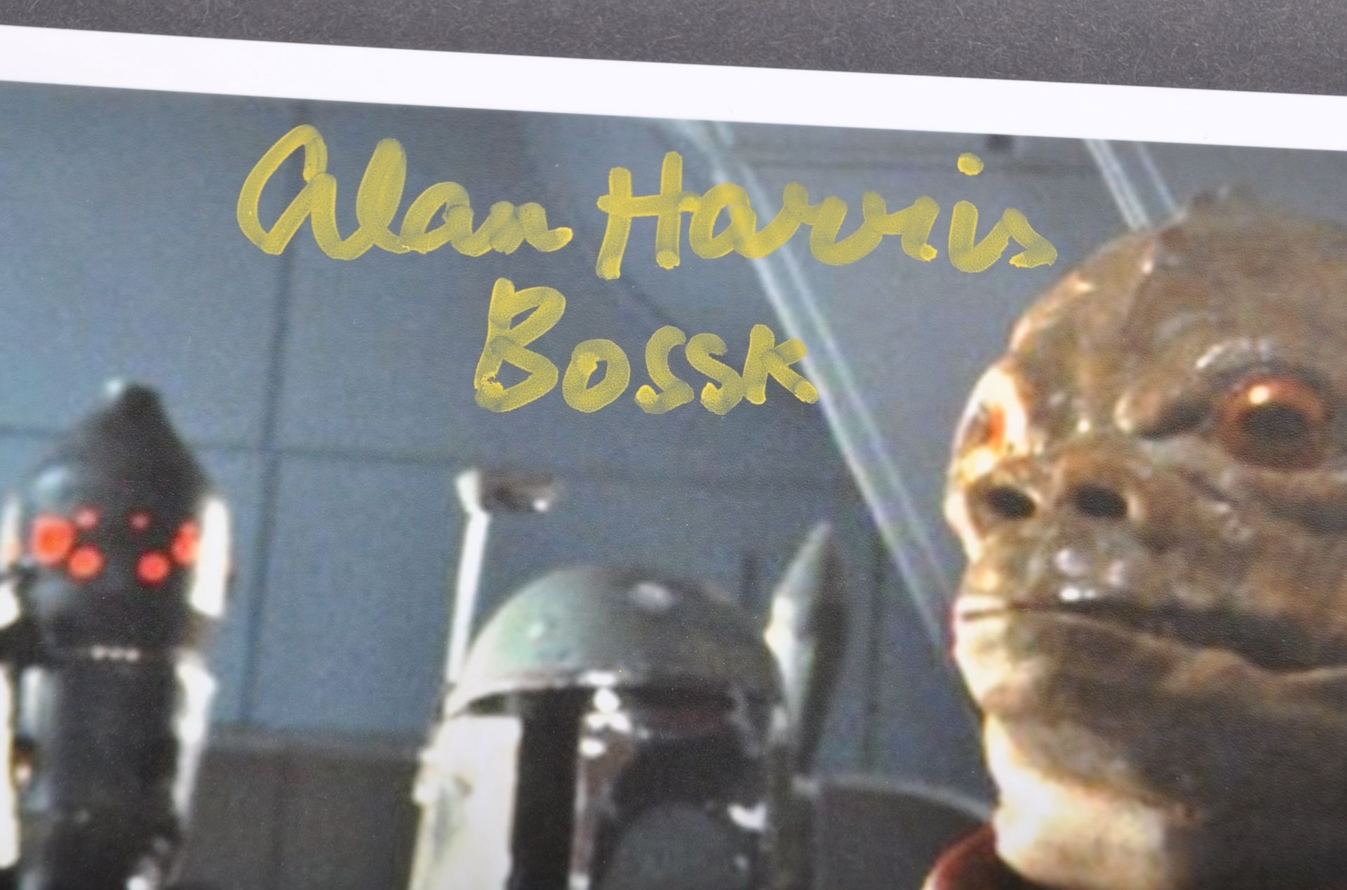 STAR WARS - ALAN HARRIS (BOSSK) - AUTOGRAPHED PHOTOGRAPH - Image 2 of 2