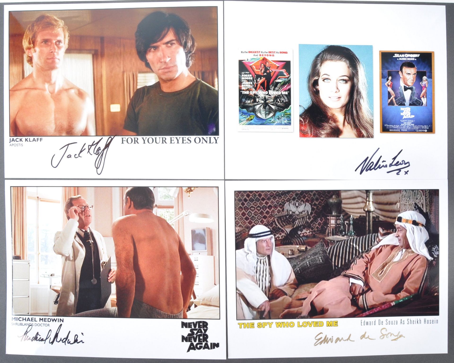 JAMES BOND 007 - COLLECTION OF AUTOGRAPHED PHOTOS