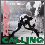 THE CLASH - PAUL SIMONON - AUTOGRAPHED ALBUM COVER