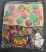 LARGE COLLECTION OF ORIGINAL VINTAGE PUNK / ROCK BAND BADGES