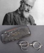 GEORGE BERNARD SHAW - PAIR OF OWNED & WORN SPECTACLES