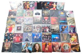 HARD ROCK / HEAVY METAL / GLAM ROCK - A GROUP OF 45+ VINYL RECORD ALBUMS