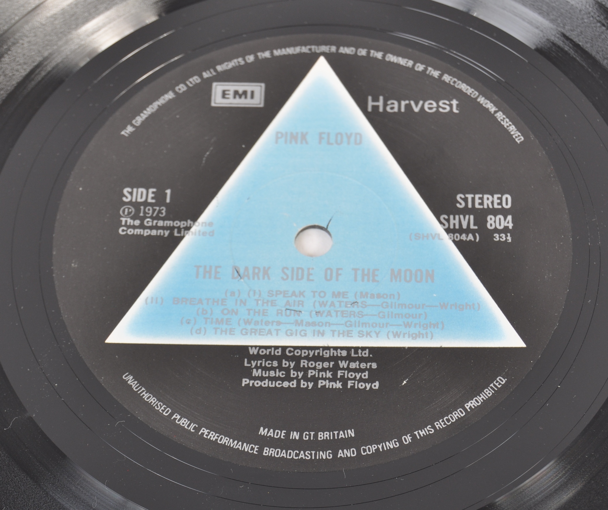 PINK FLOYD - THE DARK SIDE OF THE MOON - 'SOLID BLUE' FIRST UK 1973 PRESS - Image 4 of 6
