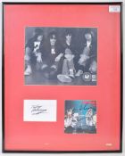 THE RAMONES - PUNK ROCK BAND - AUTOGRAPH MONTAGE DISPLAY