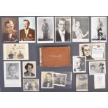 VINTAGE 1940S AUTOGRAPH ALBUM & PHOTOGRAPHS