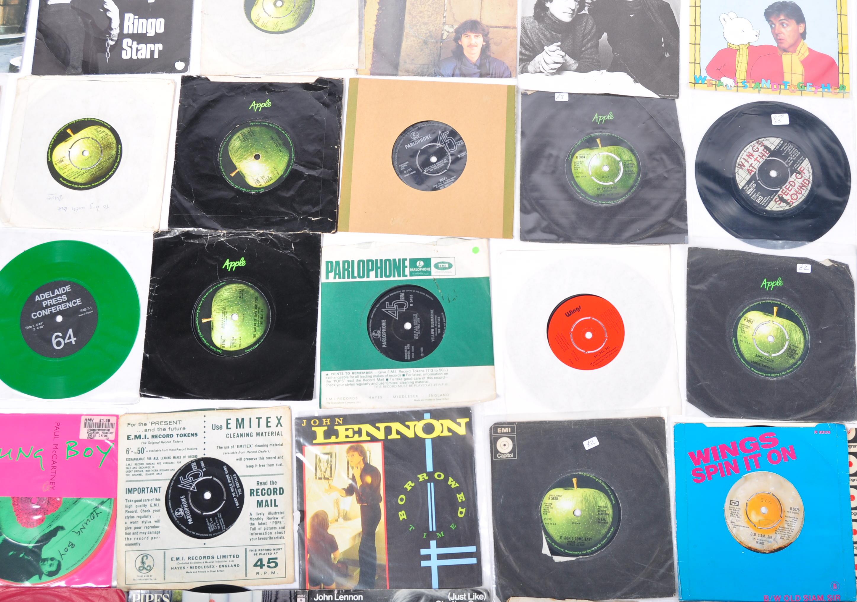 THE BEATLES AND RELATED 45 7" SINGLES - Image 3 of 3