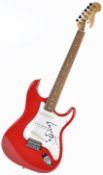 THE DAMNED - RAT SCABIES - AUTOGRAPHED GUITAR