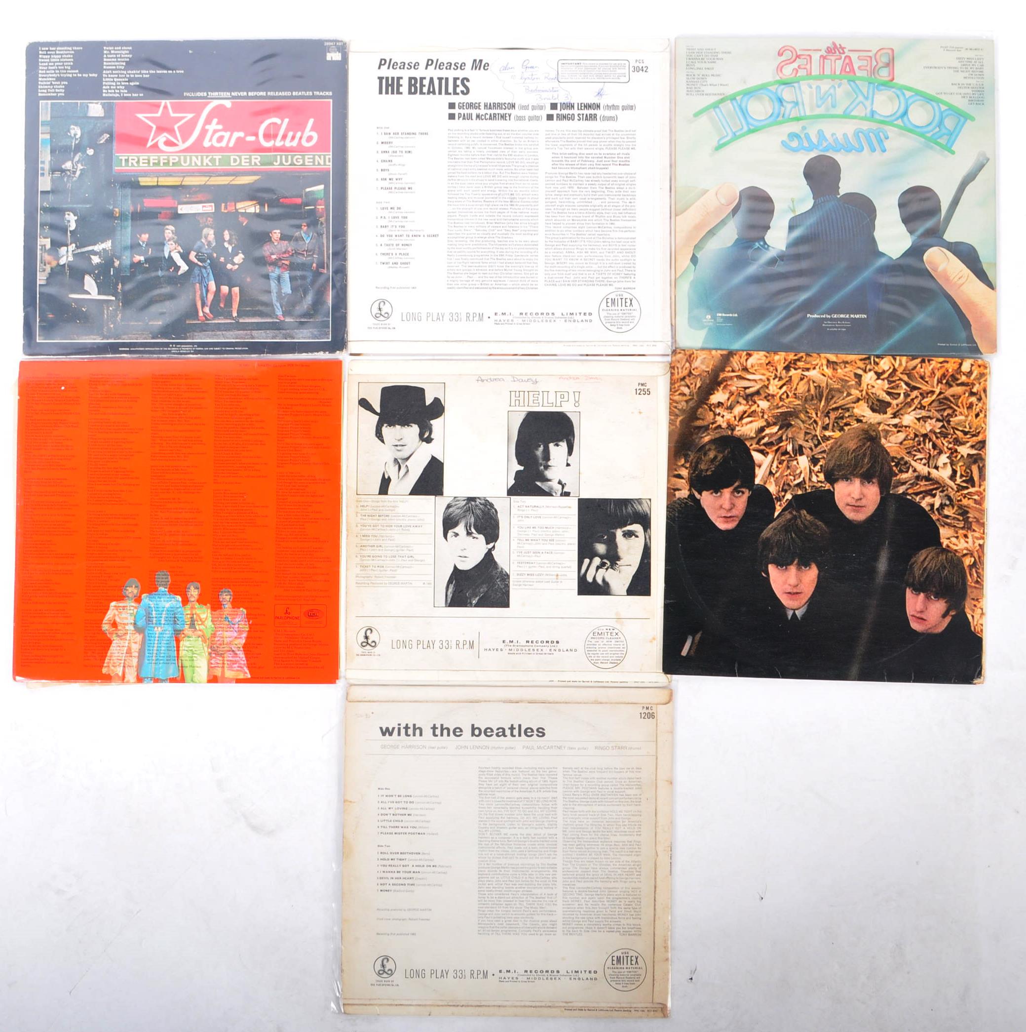 THE BEATLES - GROUP OF SEVEN VINYL RECORD ALBUMS - Image 2 of 3