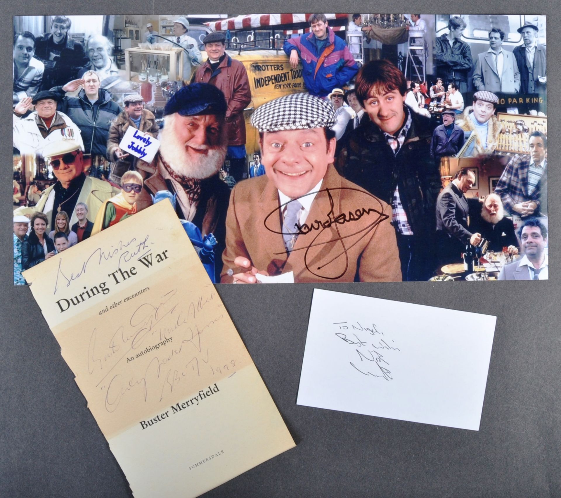 ONLY FOOLS & HORSES - MAIN CAST AUTOGRAPHS INC. DAVID JASON