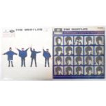 THE BEATLES - TWO VINYL RECORD ALBUMS - HELP! AND A HARD DAY'S NIGHT