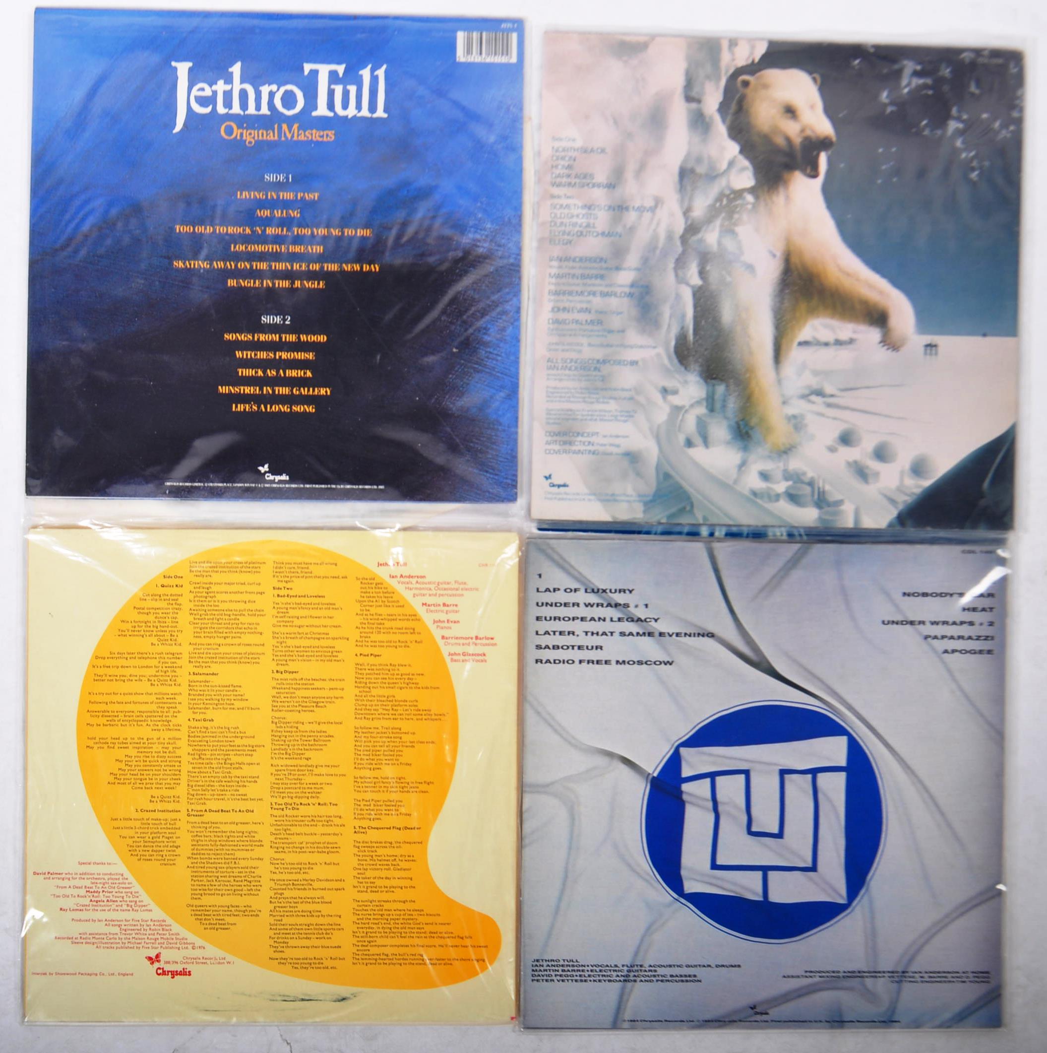 JETHRO TULL GROUP OF FOUR VINYL RECORD ALBUMS - Image 2 of 3