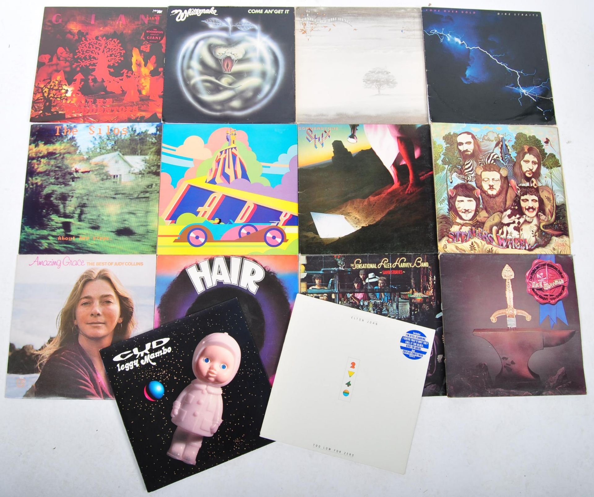 ROCK - MIXED GROUP OF FOURTEEN VINYL RECORD ALBUMS
