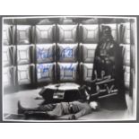 FROM THE COLLECTION OF DAVE PROWSE - STAR WARS DUAL SIGNED 16X12