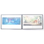 WALT DISNEY GALLERY - TWO LARGE FORMAT ANIMATION POSTERS