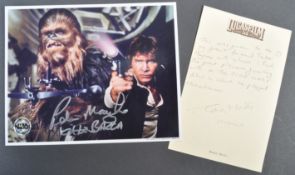 FROM THE COLLECTION OF DAVE PROWSE - STAR WARS SIGNED PHOTO