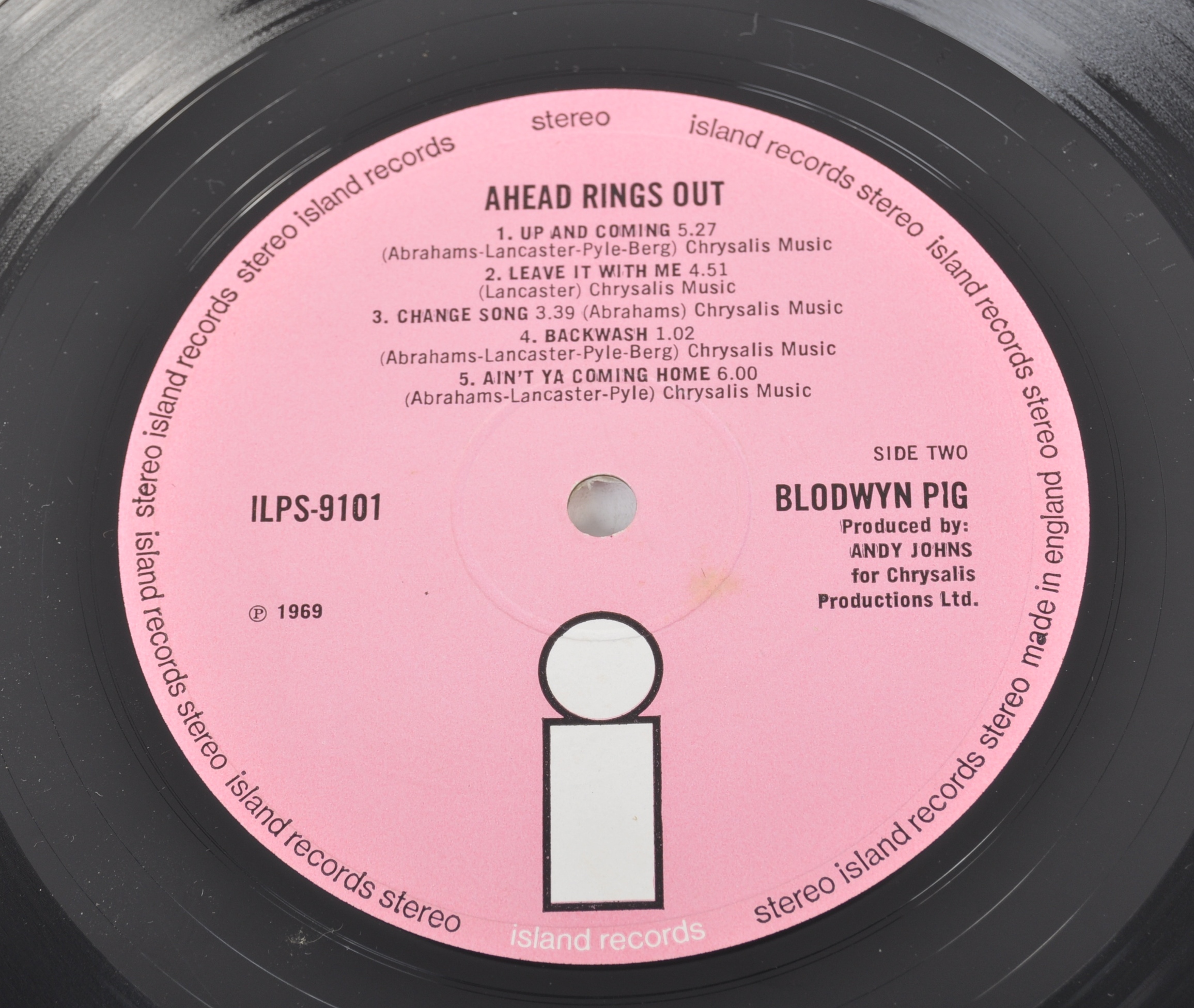BLODWYN PIG - AHEAD RINGS OUT - 1969 ISLAND RECORDS RELEASE - Image 5 of 5