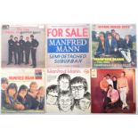 MANFRED MANN - GROUP OF SIX VINYL RECORD ALBUMS