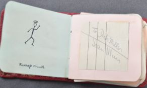 VINTAGE 1950S AUTOGRAPH BOOK - MALCOLM CAMPBELL, WILL HAY ETC