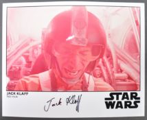 STAR WARS - JACK KLAFF - RED FOUR - SIGNED PHOTOGRAPH