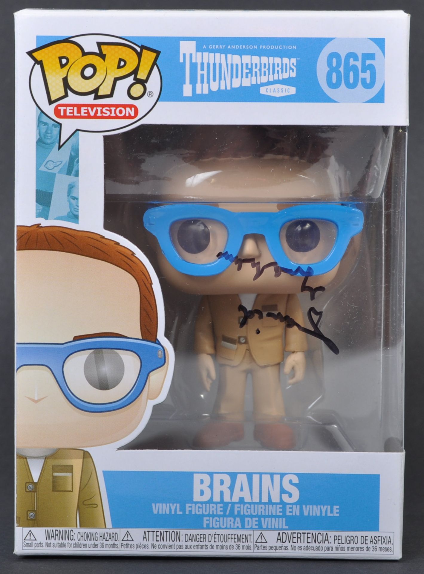 THUNDERBIRDS - DAVID GRAHAM - PARKER SIGNED FUNKO POP VINYL