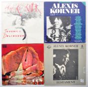 CCS / ALEXIS KORNER - GROUP OF FOUR VINYL RECORD ALBUMS