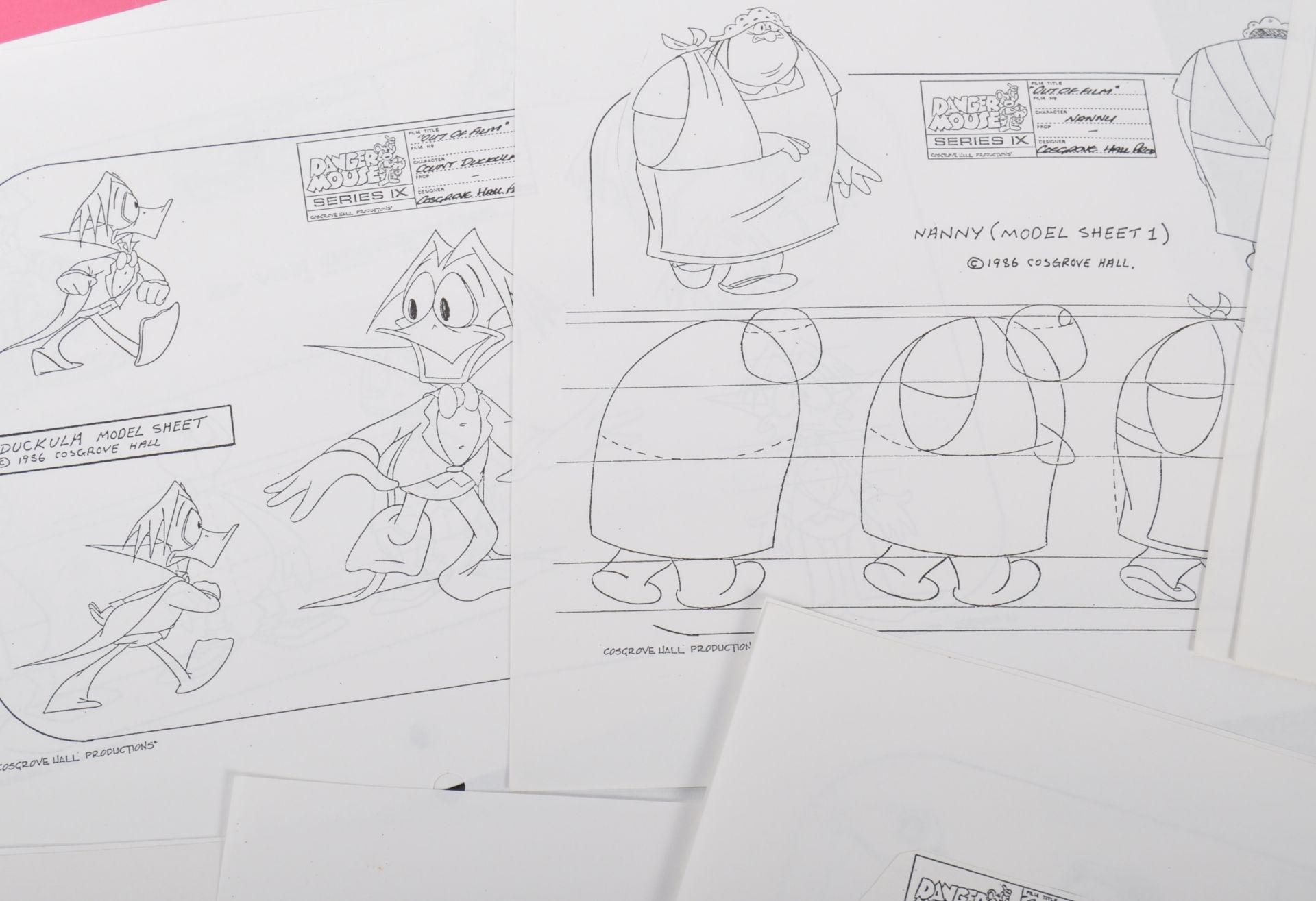 DANGER MOUSE - COSGROVE HALL FILMS - PRODUCTION USED MATERIAL - Image 3 of 7