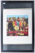THE BEATLES LIMITED EDITION SGT PEPPER'S LONELY HEARTS CLUB BAND LITHOGRAPH PRINT