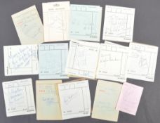 AUTOGRAPH COLLECTION FROM 'THE CHURCHILL' HOTEL - BING CROSBY ETC