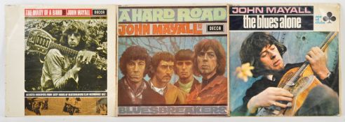 JOHN MAYALL & THE BLUESBREAKERS - GROUP OF THREE VINYL RECORDS