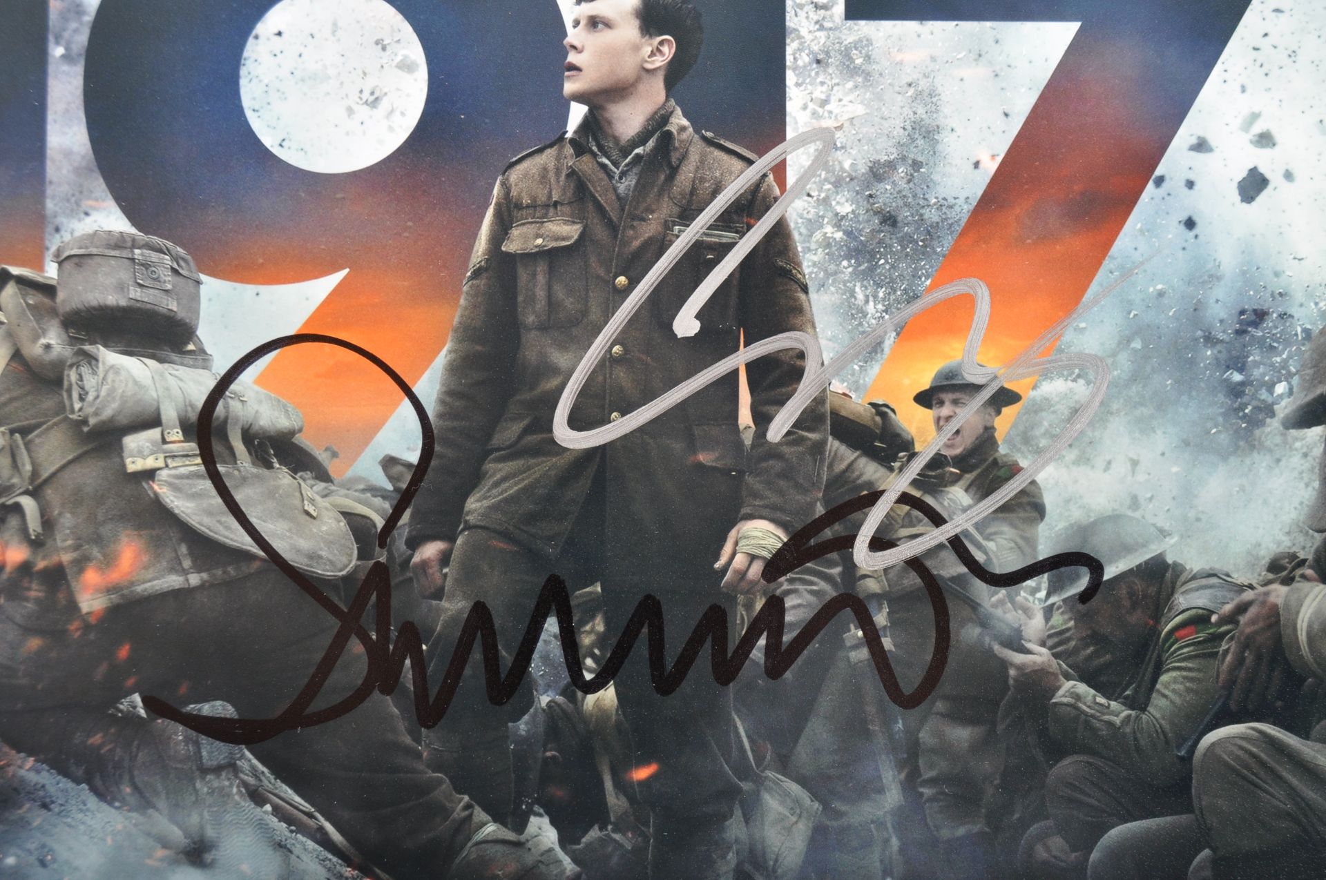 1917 (2019) - SAM MENDES & GEORGE MACKAY - DUAL SIGNED PHOTOGRAPH - Image 2 of 2