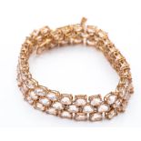 9ct Rose Gold & Morganite Bracelet