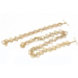 A Hallmarked 9ct Gold Necklace & Bracelet Suite