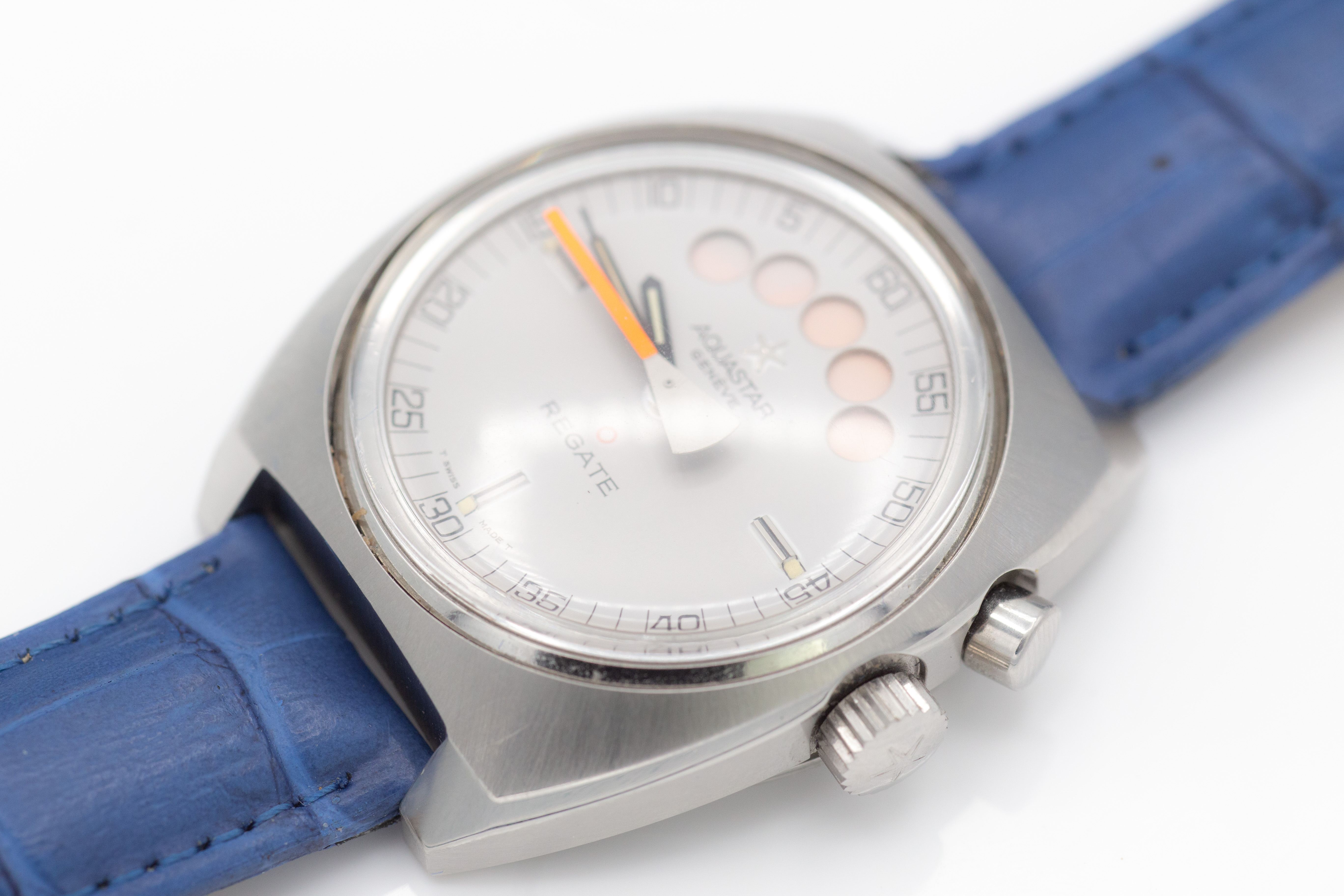 Rare 1970s Aquastar Regate Yacht Timer Wristwatch - Image 2 of 8