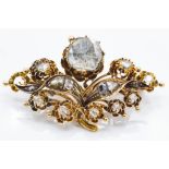 An Antique Diamond Giardinetti Brooch Pin