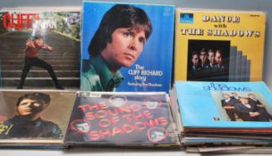 LARGE COLLECTION OF VINTAGE VINYL LP LONG PLAY RECORDS BY CLIFF RICHARD AND THE SHADOWS.