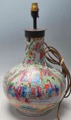 ANTIQUE CHINESE CANTON BOTTLE VASE