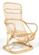 A RETRO MID CENTURY BAMBOO CHAIR / EASY CHAIR / ARMCHAIR