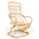 A RETRO MID CENTURY BAMBOO CHAIR / EASY CHAIR / ARMCHAIR