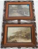 AFTER EZRA ELMER KEENE ( 1853 - 1929 ) A PAIR OF PRINTS / LITHOGRAPHS